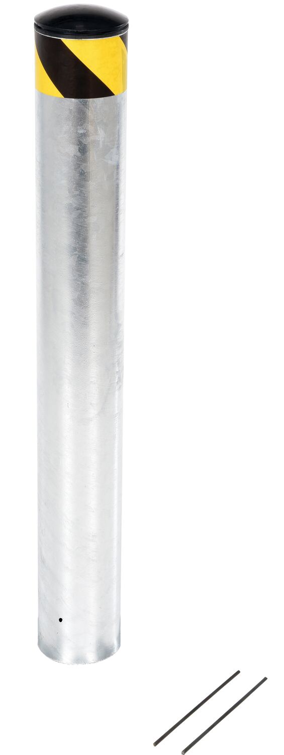 Vestil Galvanized Steel Pour In Place Bollard - 36 In. x 4-1/2 In. - Gray