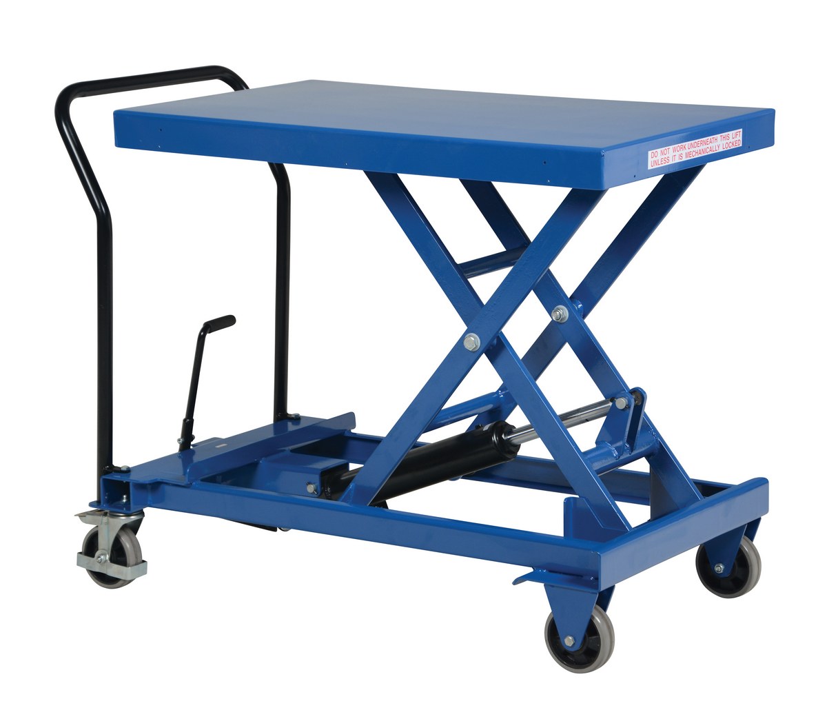 Vestil Steel Premium Scissor Lift Cart with Foot Release - 40-1/2 In. x 24 In. 1000 lb