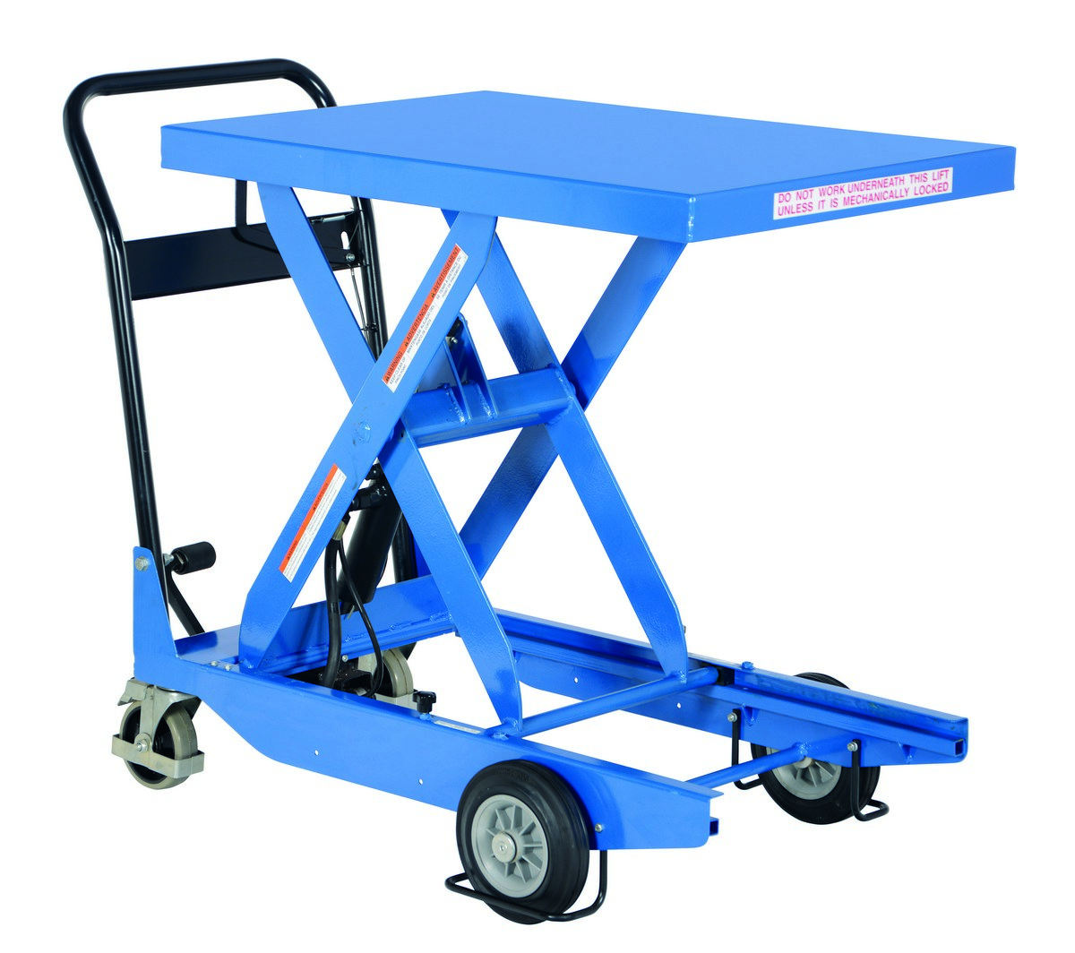 Vestil Premium Steel Scissor Lift Cart with Hand Release - 35-7/16 In. x 23-5/8 In. 1000 lb