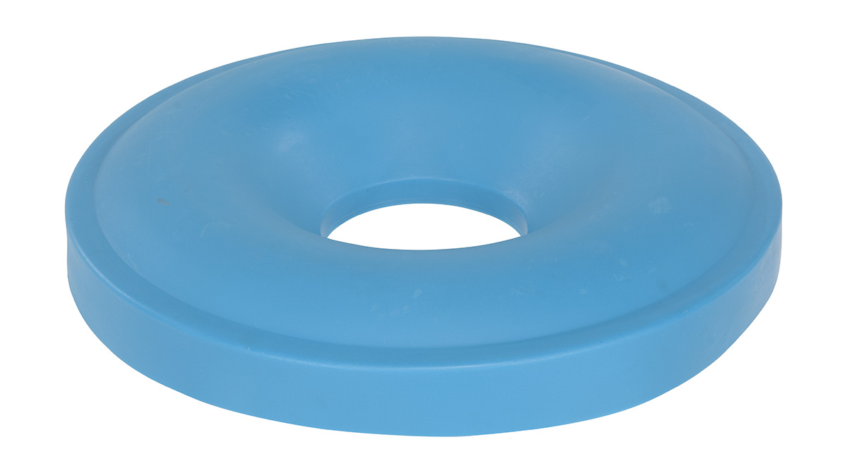 Vestil Polyethylene Drum Recycling Lid - 55 Gallon - Blue