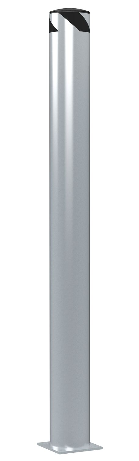 Vestil Steel Pipe Safety Bollard - 72 In. x 6-1/2 In. - Silver