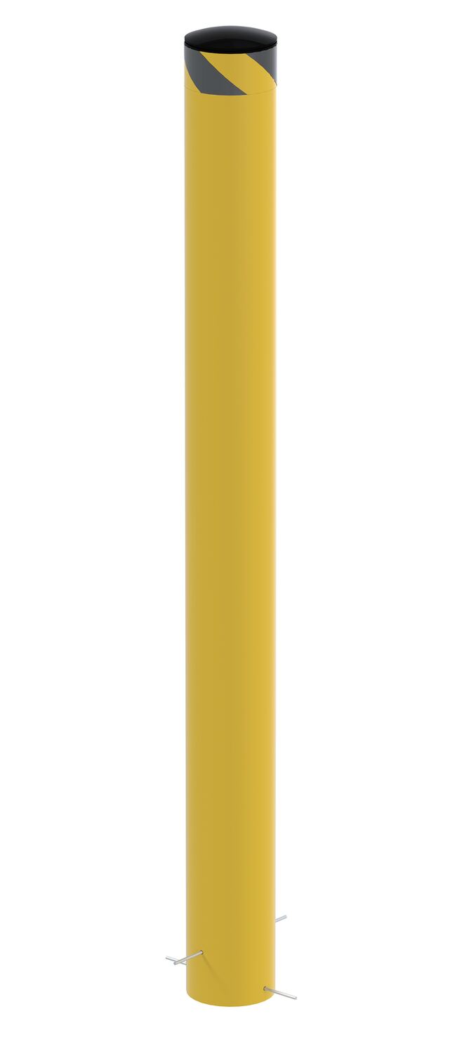 Vestil Steel Pour In Place Bollard - 62 In. x 6-1/2 In. - Yellow