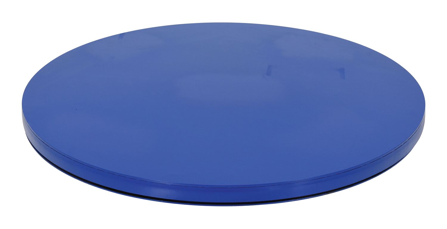 Vestil Steel - 40 In. Carousel, 4K , Round Smooth Top Plate - Blue