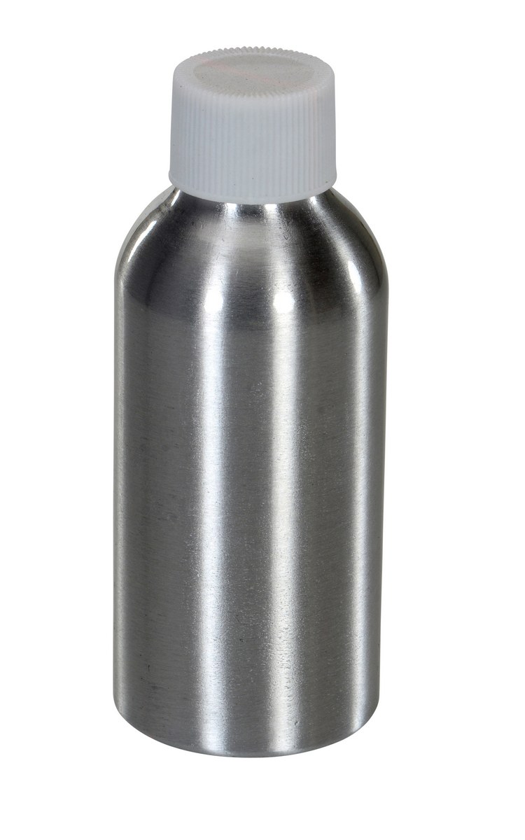 Vestil Aluminum Metal Bottle - 2 Oz - Silver