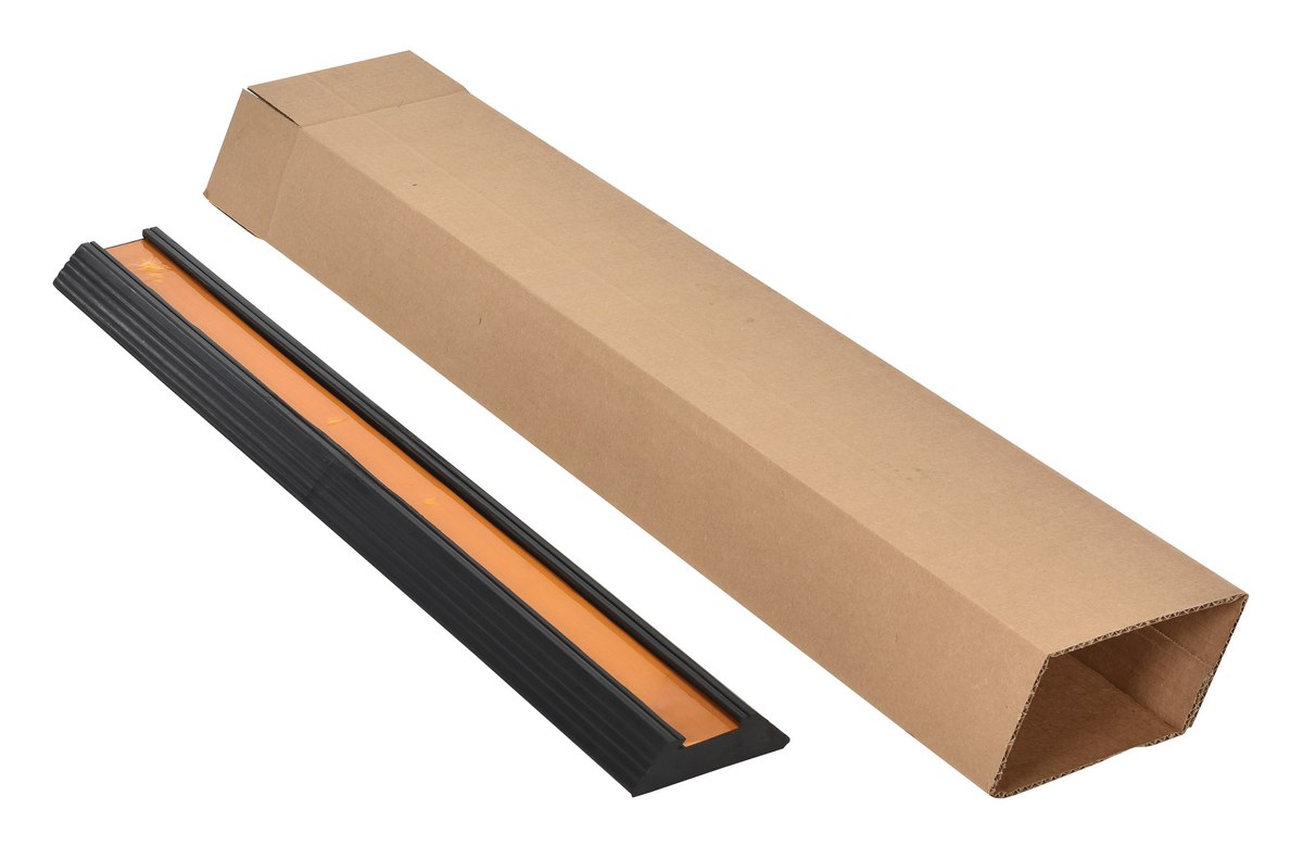 Vestil Rubber Extruded Bumper Stop Box - 36 In. x 5-1/2 In. x 1-1/4 In. - Black
