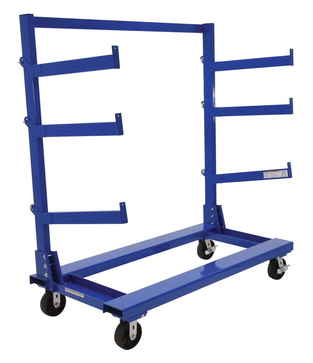 Vestil Steel Portable Cantilever Cart - 30 In. x 60 In. 2000 lb - Blue
