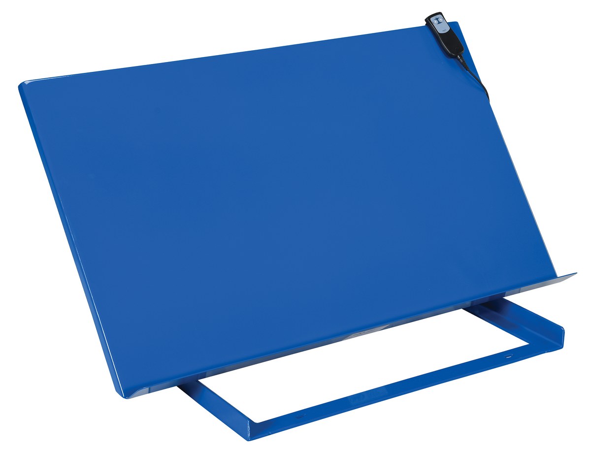 Vestil Linear Bench Top Tilter - 28 In. x 46 In. 500 lb - Blue