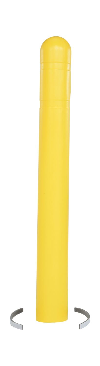 Vestil Low Density Polyethylene Bollard Post Cover - 42 In. x 4-1/2 In. - Yellow