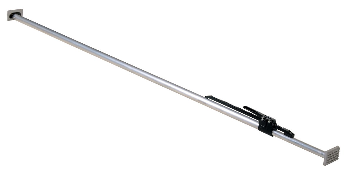 Vestil Aluminum Round Cargo Bar - 88 In. to 103 In. - Silver