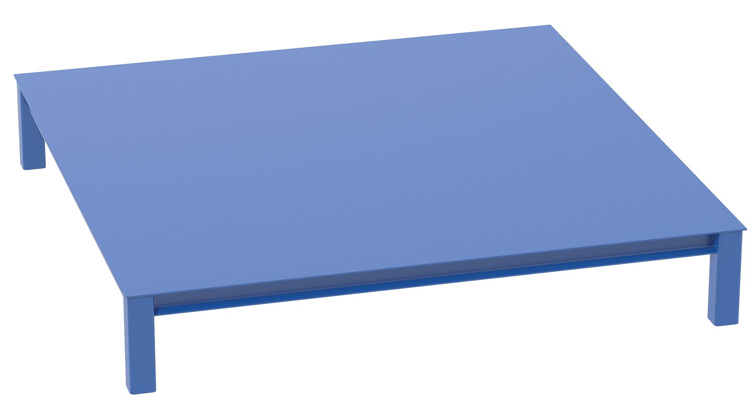 Vestil Factory Installed Steel Elevated Bases for Carousels - 72 In. x 12 In. 6000 lb - Blue