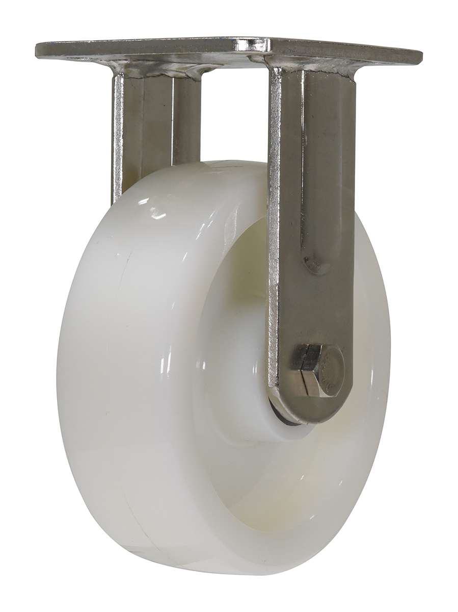 Vestil Nylon Rigid Caster - 6 In. Diameter x 2 In. Width 1764 lb - White