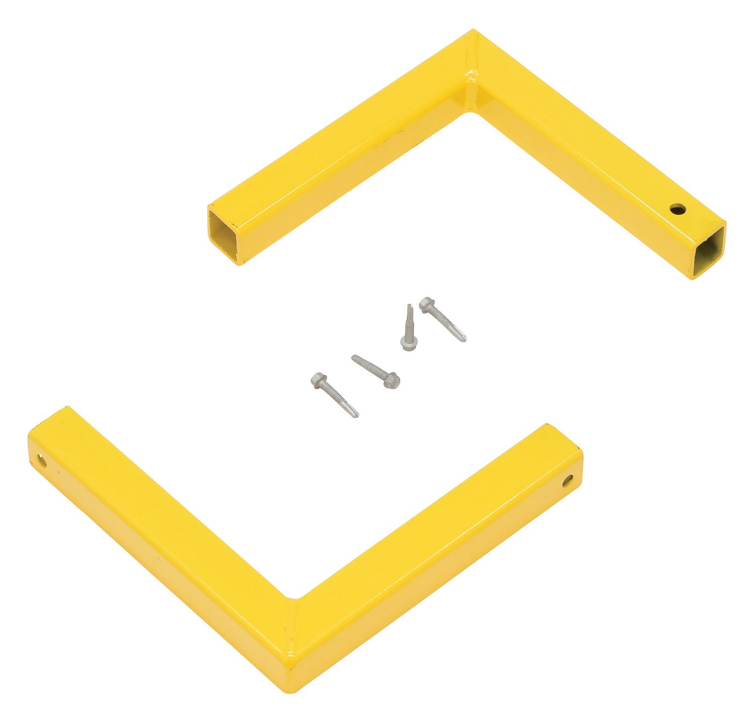 Vestil Steel Square Safety Handrail Corner Connectors For Use With Square Rails - Yellow