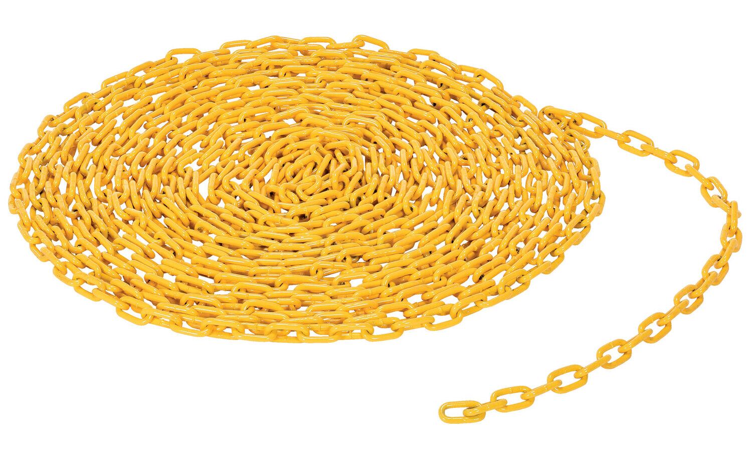 Vestil Steel Bollard Safety Chain - 50 Foot 3/16 In. Thickness - Yellow
