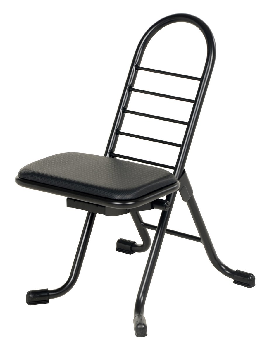 Vestil Steel Height Ergonomic Worker Chairs - 13 In. to 26 In. 220 lb - Black