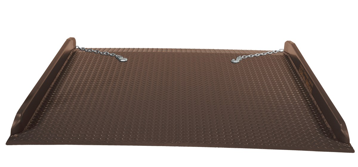 Vestil Steel Container Ramps with Side Rails - 72 In. x 72 In. 20000 lb Brow