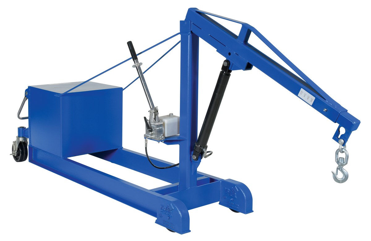 Vestil Steel Counter Balance Floor Crane - 2000 lb - Blue