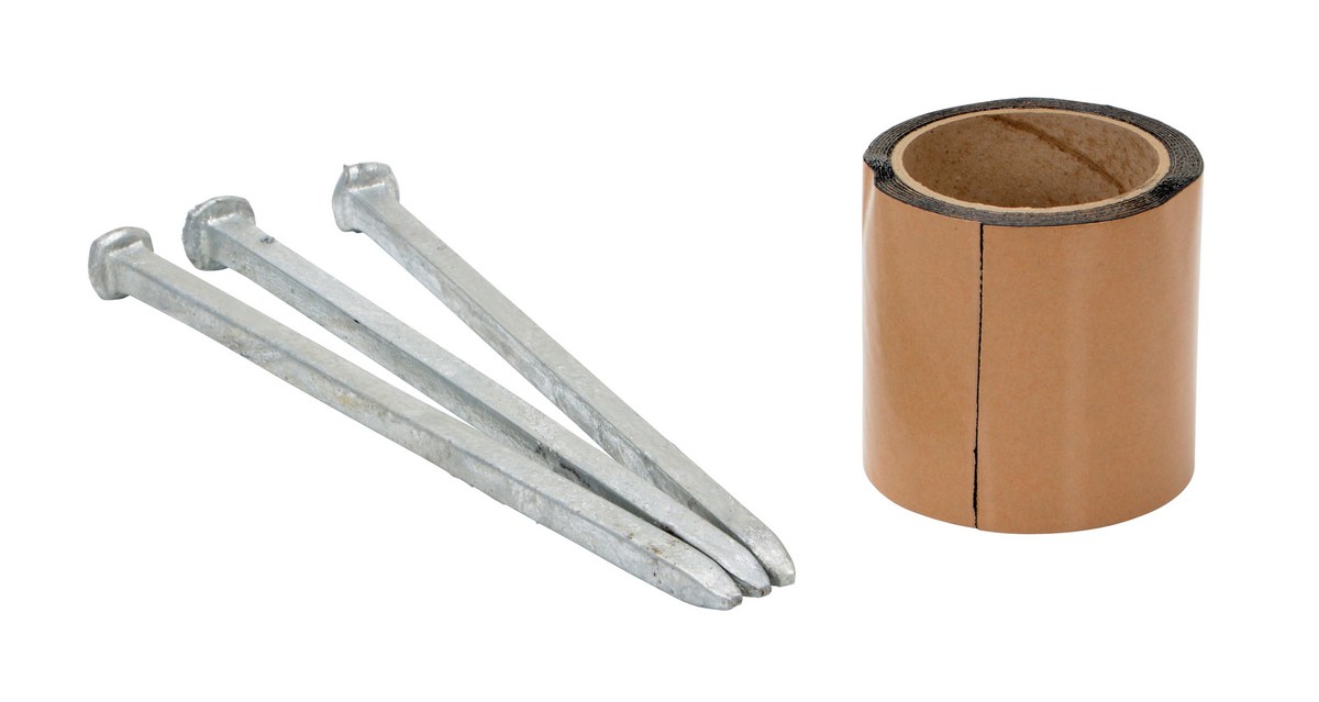 Vestil Steel Asphalt Car Stop Hardware Kit - 3 Pack - Gray