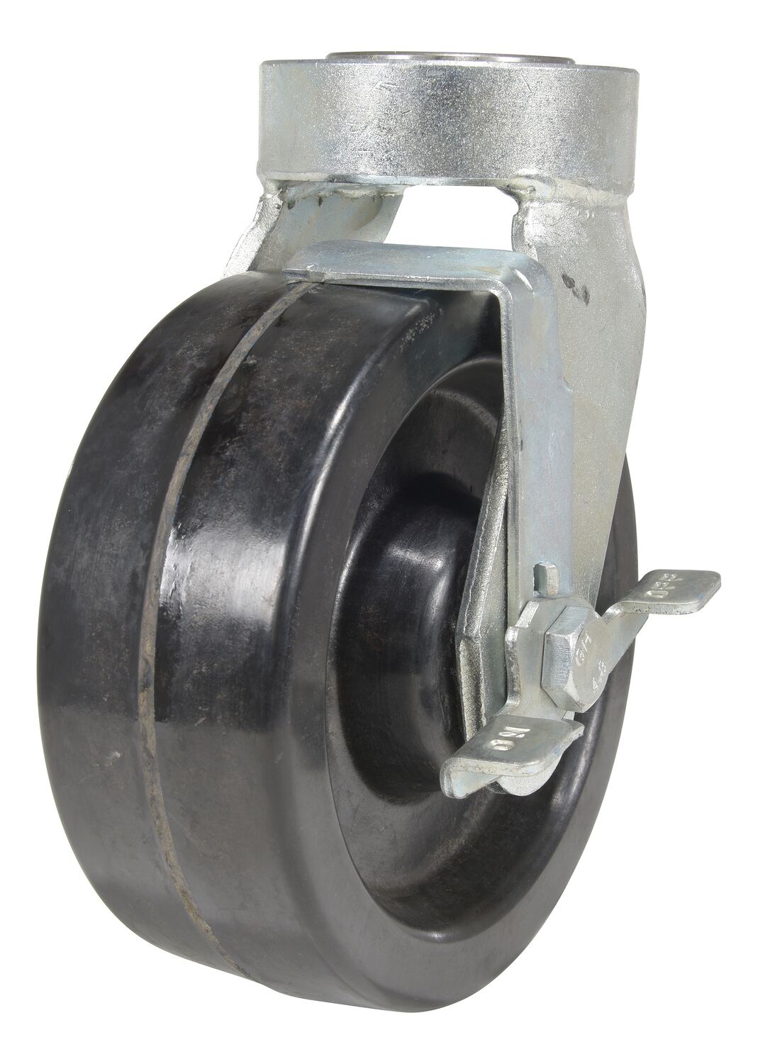 Vestil Phenolic Swivel With Brake Caster - 8 In. Diameter x 3 In. Width 2500 lb - Black/Silver