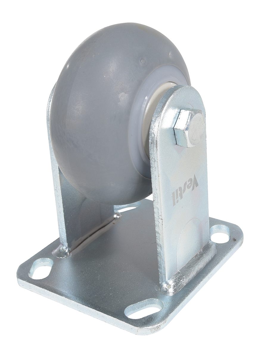 Vestil Thermoplastic Rubber Rigid Caster - 4 In. Diameter x 2 In. Width 485 lb Light - Gray