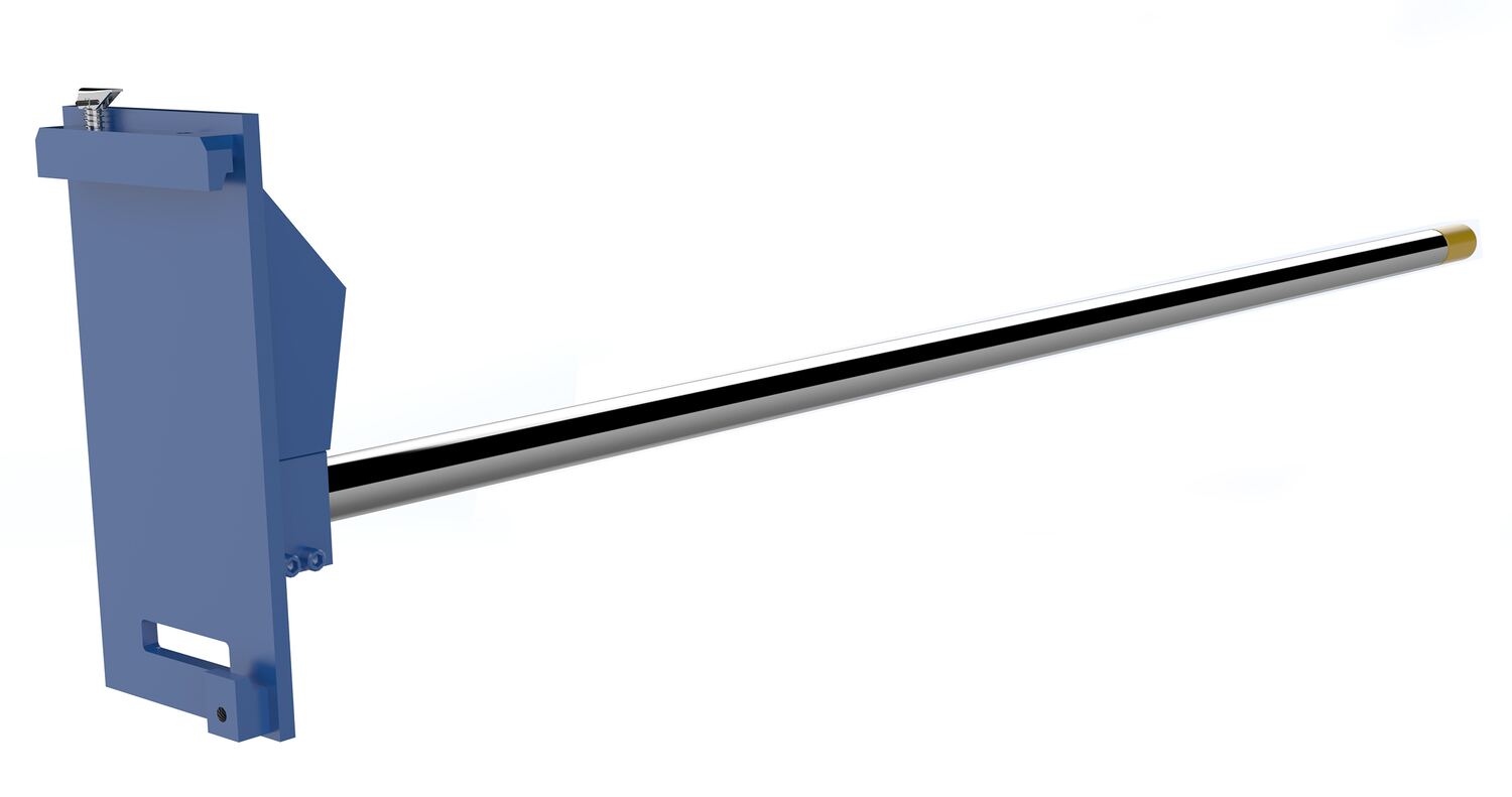 Vestil Steel Carriage Mount Class III Rug Ram Boom - 108 In. 2500 lb - Blue/Silver
