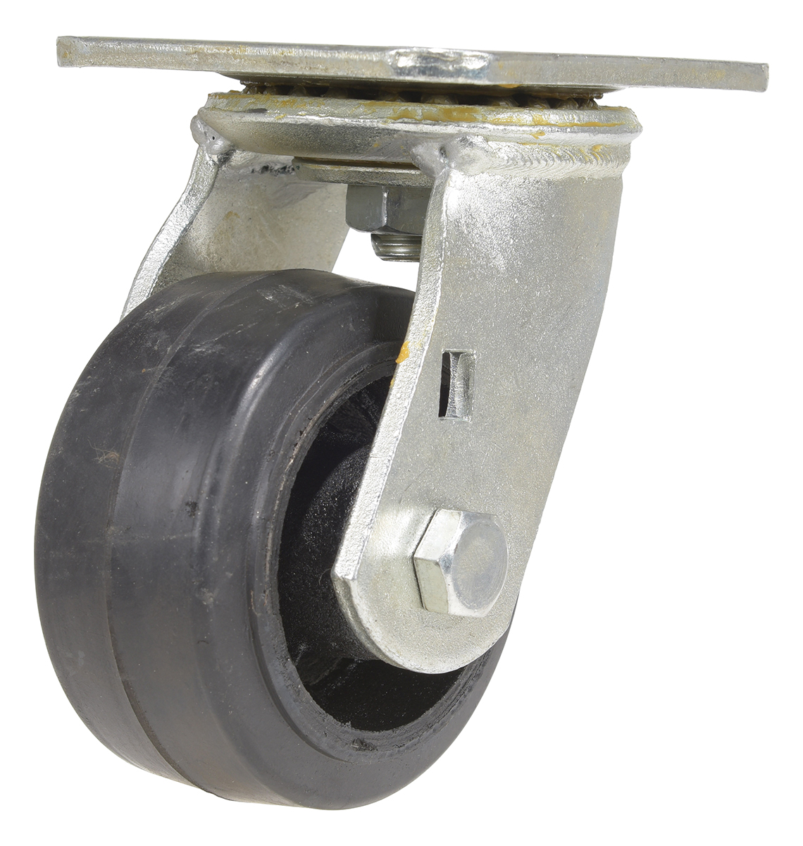 Vestil Rubber Swivel Caster - 4 In. Diameter x 2 In. Width 440 lb - Black