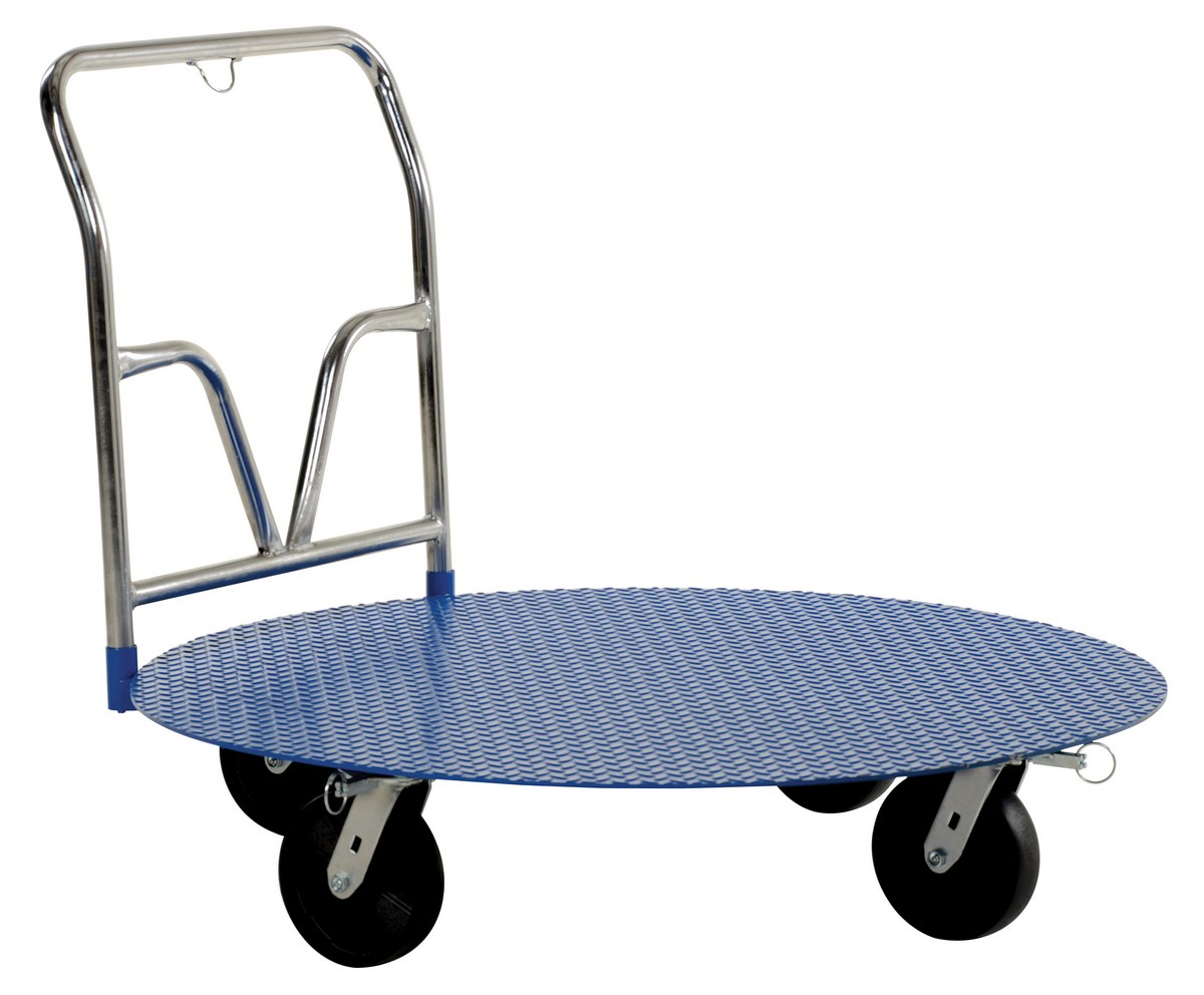 Vestil Steel Pallet Cart and Carousel - 48 In. 2000 lb - Blue