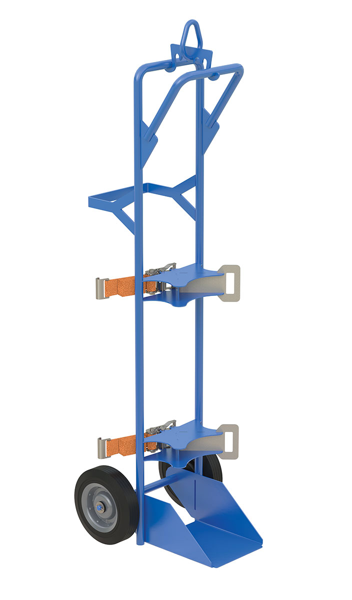 Vestil Steel Overhead Cylinder Lift - 21-3/16 In. x 18-11/16 In. x 66-3/4 In. 150 lb - Blue