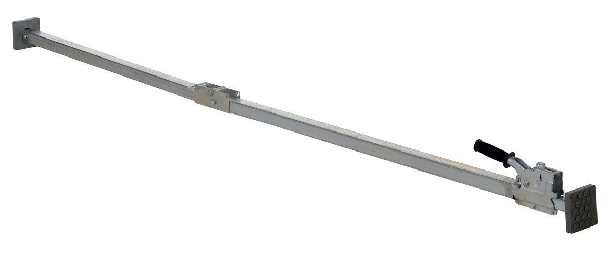 Vestil Steel Two Piece Folding Cargo Bar - 88 In. to 116 In. - Gray