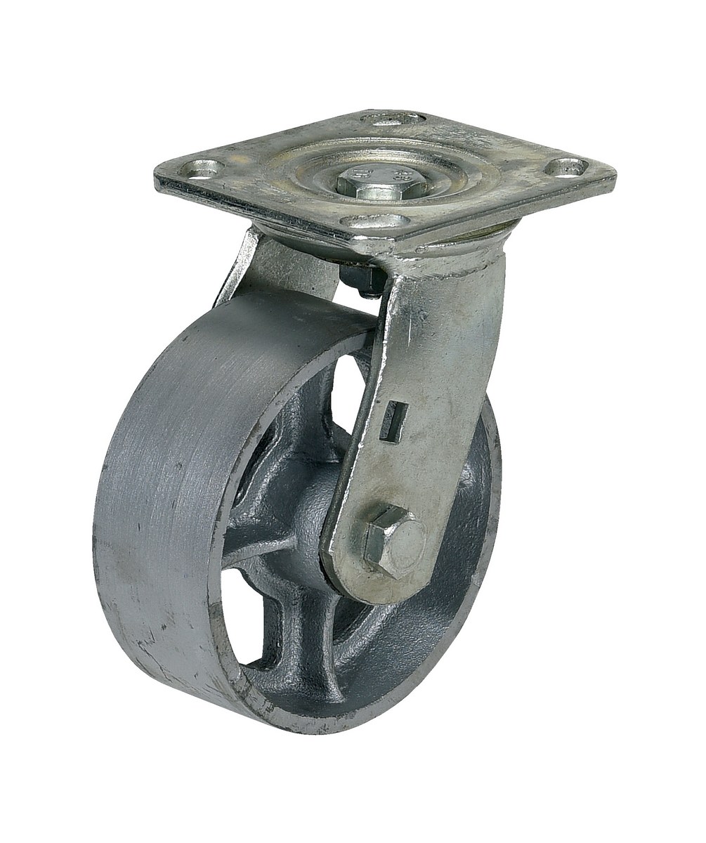 Vestil Cast Iron/Steel Swivel Caster - 5 In. Diameter x 2 In. Width 1,000 lb - Gray