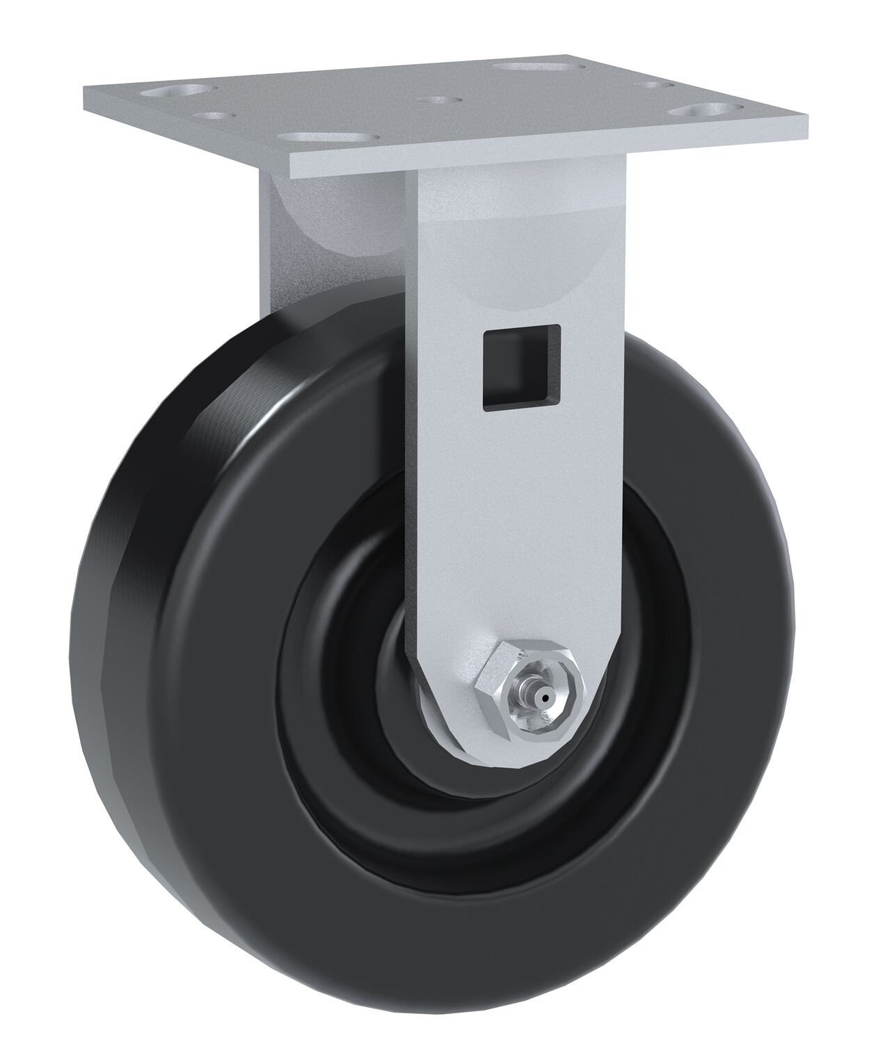 Vestil Phenolic Rigid Caster - 6 In. Diameter x 2 In. Width 1200 lb - Black