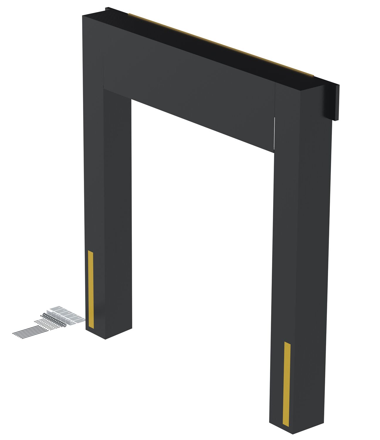 Vestil Nylon Vinyl Dock Seal - 14 In. 8 Ft. x 9 Ft. - Black