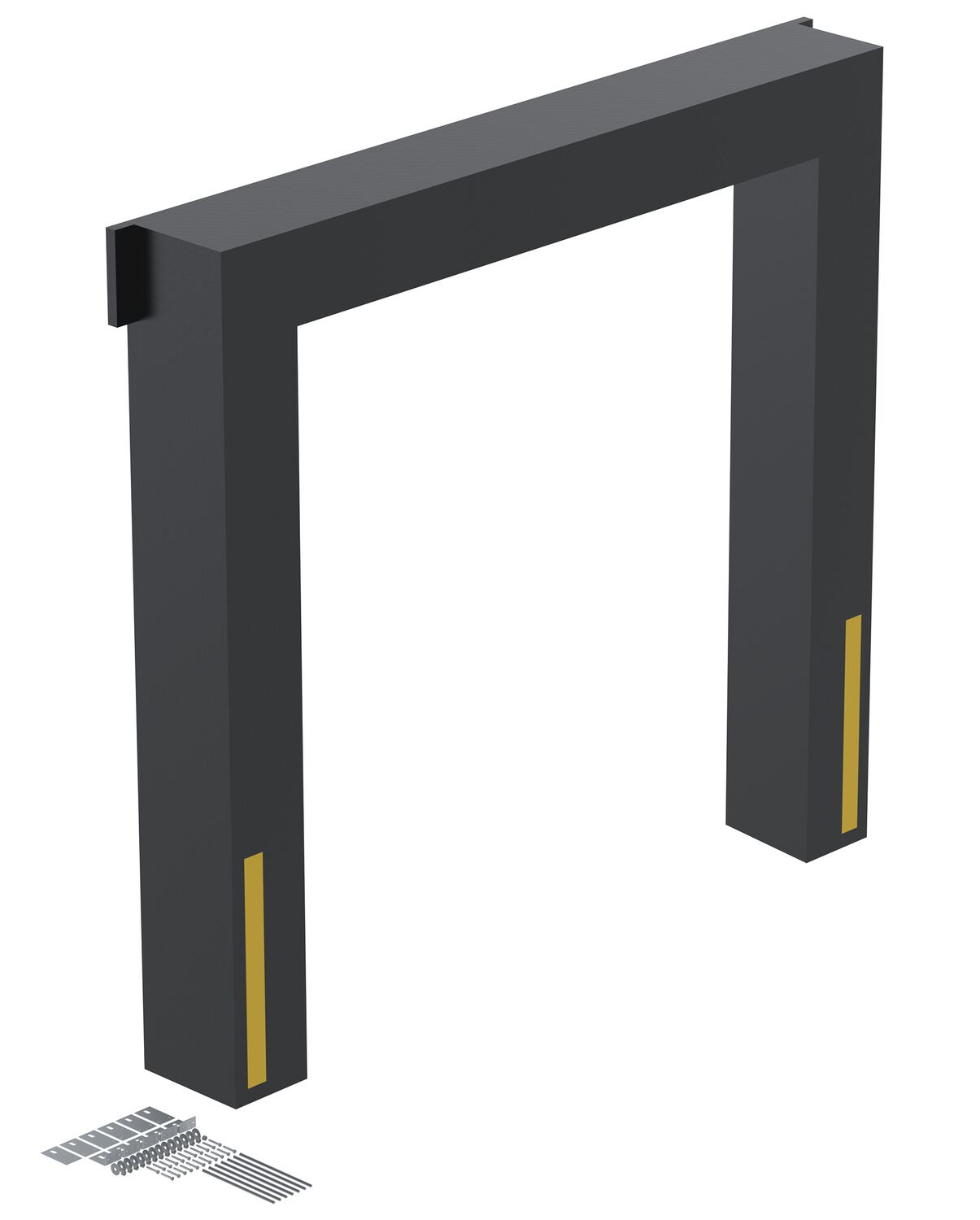Vestil Vinyl Dock Seal - 16 In. 8 Ft. x 8 Ft. - Black