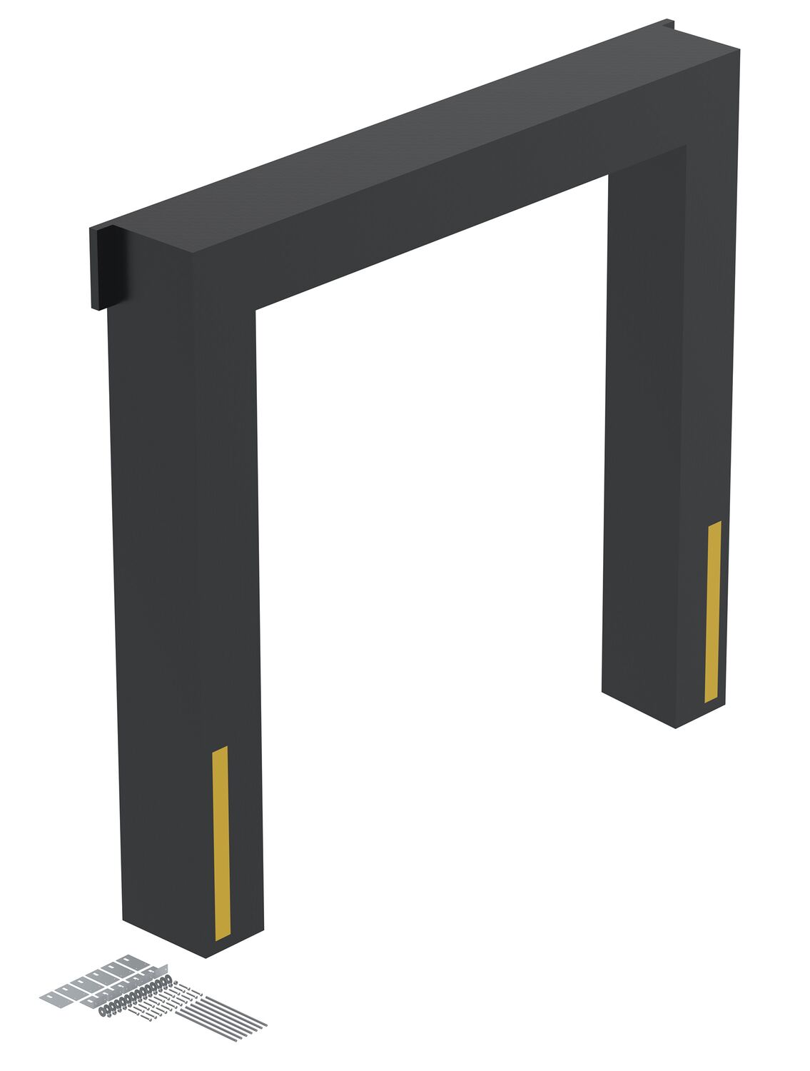 Vestil Vinyl Dock Seal - 17 In. 8 Ft. x 8 Ft. - Black