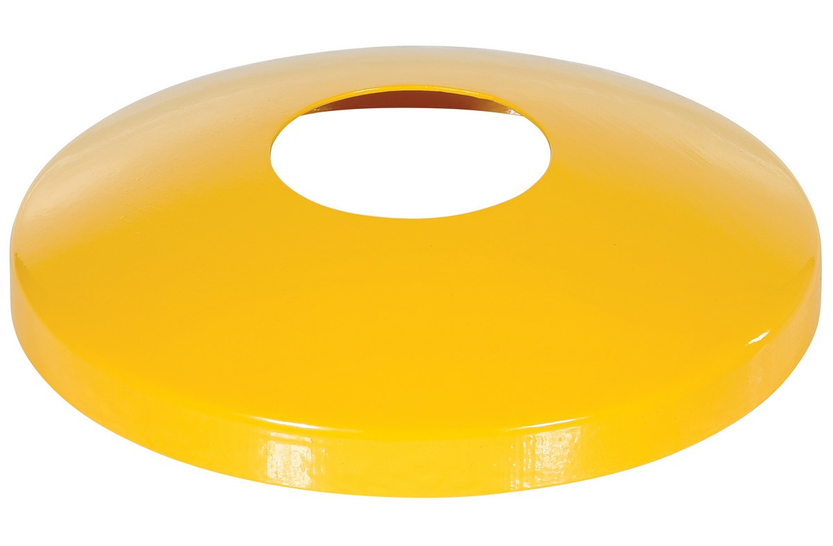 Vestil Steel Protective Dome Cover For - 4.5 In. Bollards - Yellow