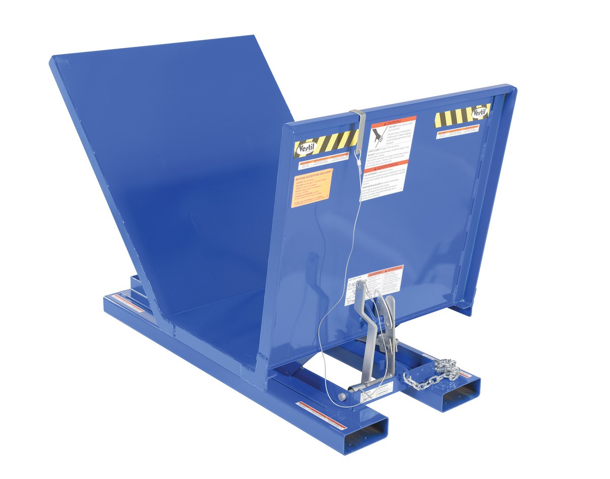 Vestil Steel Open Sided Hopper - 61-1/16 In. x 38-13/16 In. x 42-11/16 In. 2000 - Blue