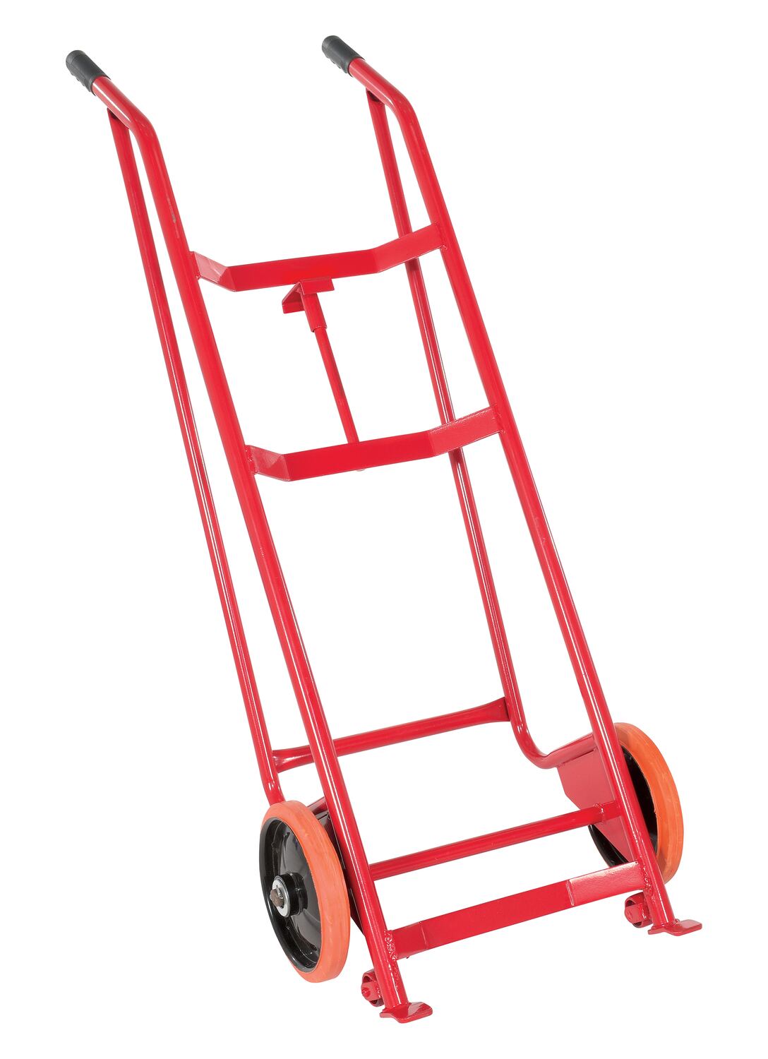 Vestil Steel Barrel/Drum Truck with Polyurethane Wheels - 800 lb - Red
