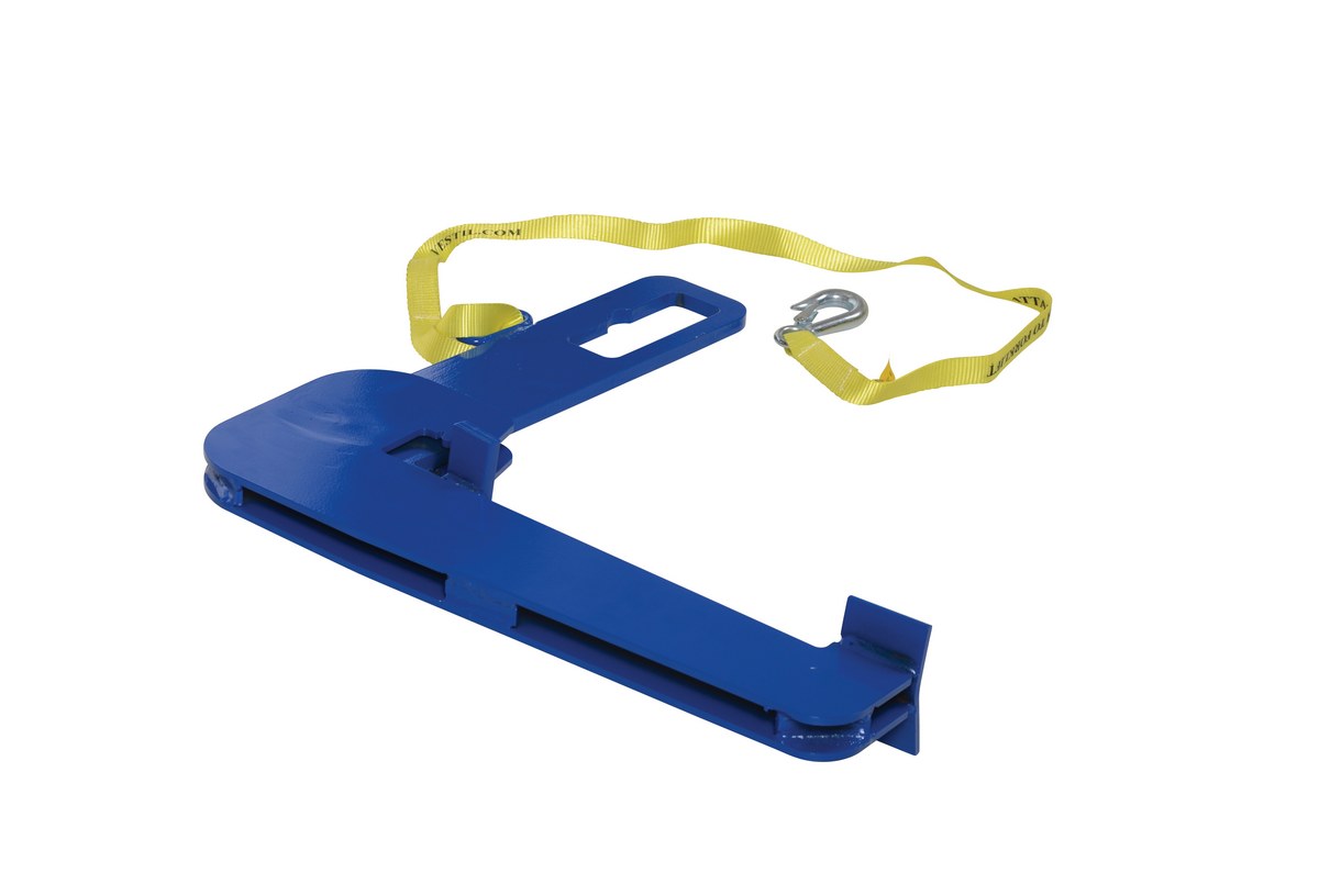Vestil Steel Drum Lifter Fork/Chain 20-13/16 In x 4-1/16 In x - 22-1/4 In 1500 lb - Blue