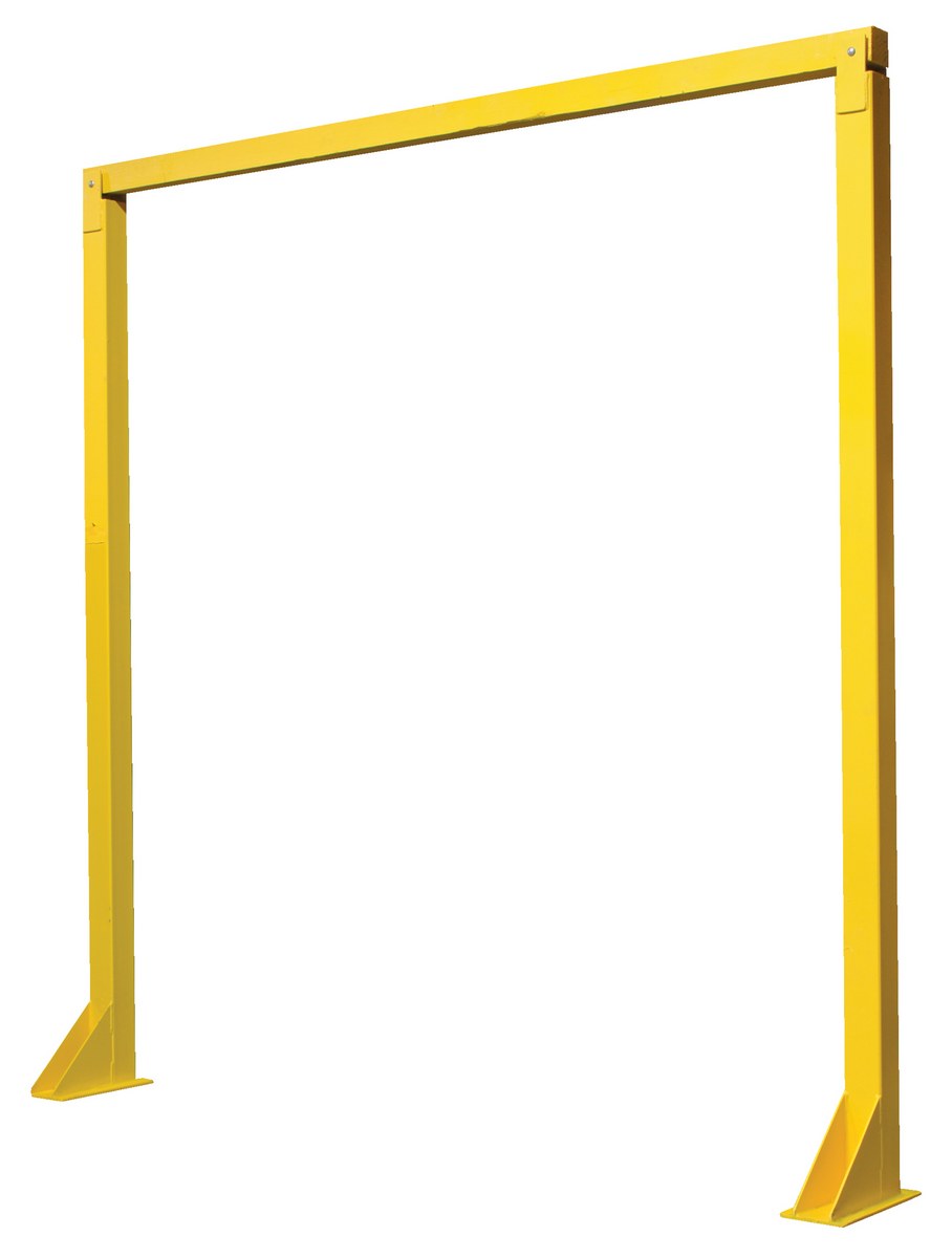 Vestil Steel Economical Overhead Door Warning Barrier - 8 Ft. x 10 Ft. - Yellow