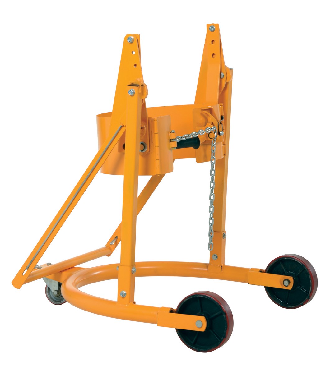 Vestil Steel Manual Drum Carrier/Rotator For Steel Drums - 55 Gallon 800 lb - Yellow