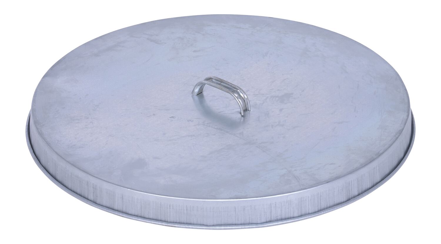 Vestil Galvanized Open Head Drum Cover with Handle - 24-1/2 In. Inside Diameter - Silver