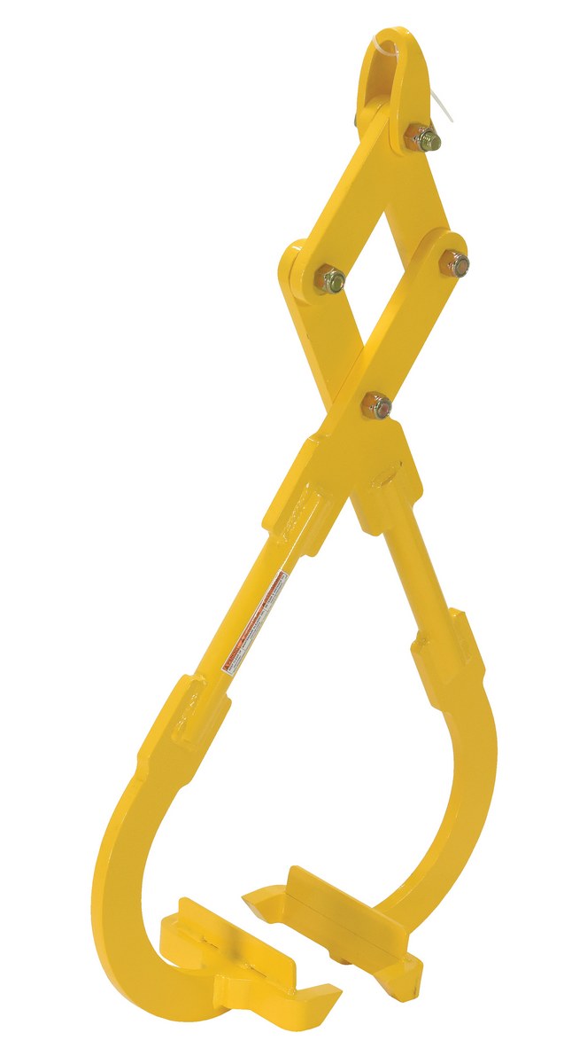 Vestil Steel Heavy Duty Die Lifting Tongs - 28-1/2 In. Maximum Opening Width 2500 lb - Yellow