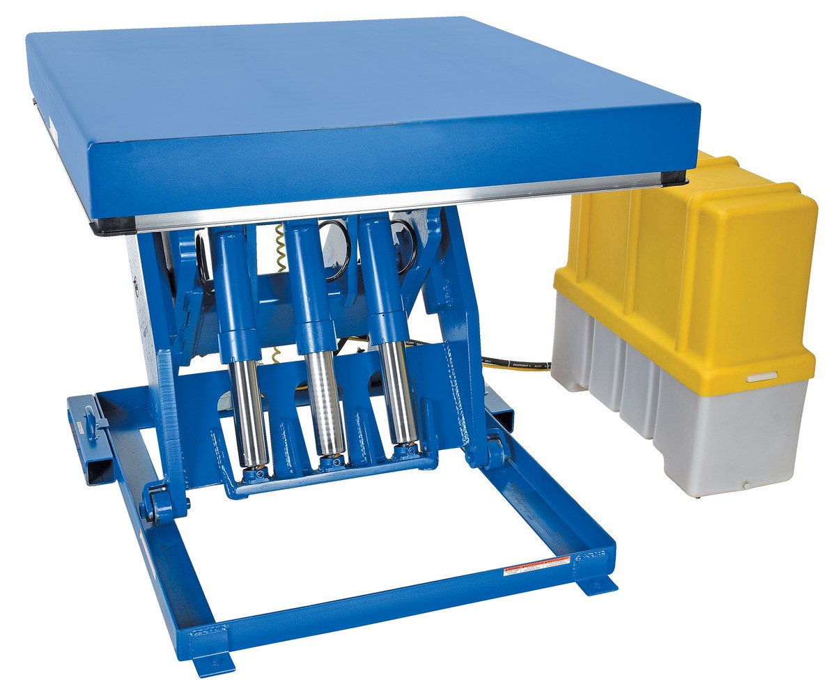 Vestil Steel Electric Hydraulic Lift Table - 48 In. x 48 In. 12000 lb - Blue