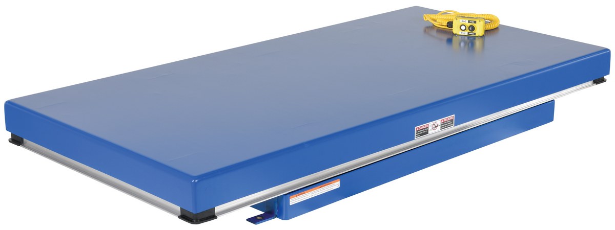Vestil Steel Electric Hydraulic Lift Table - 36 In. x 72 In. 5000 lb - Blue