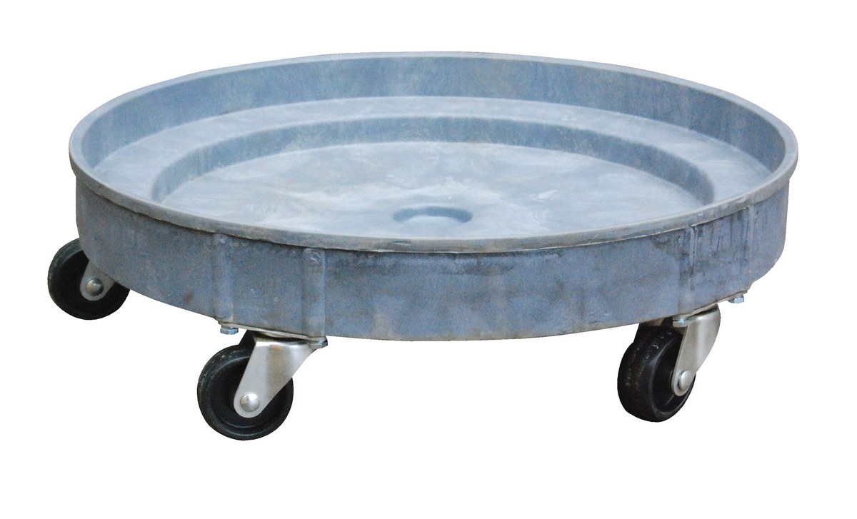 Vestil Polyethylene Multi-Level Drum Dolly - 30 and 55 Gallon 600 lb - Gray