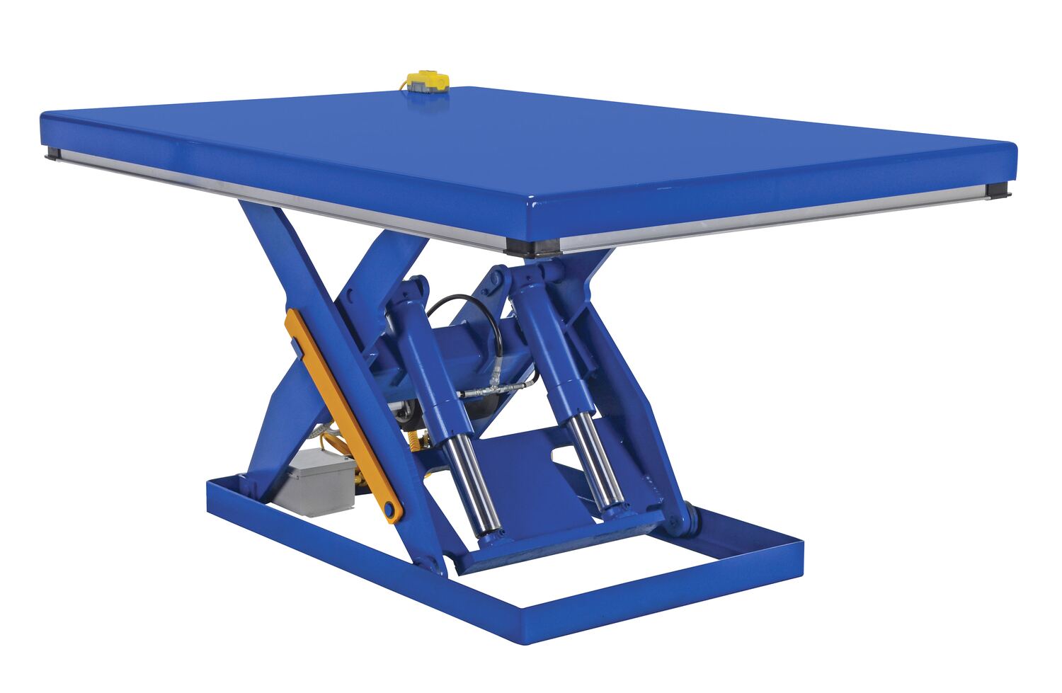Vestil Steel Electric Hydraulic Lift Table - 48 In. x 72 In. 4000 lb - Blue
