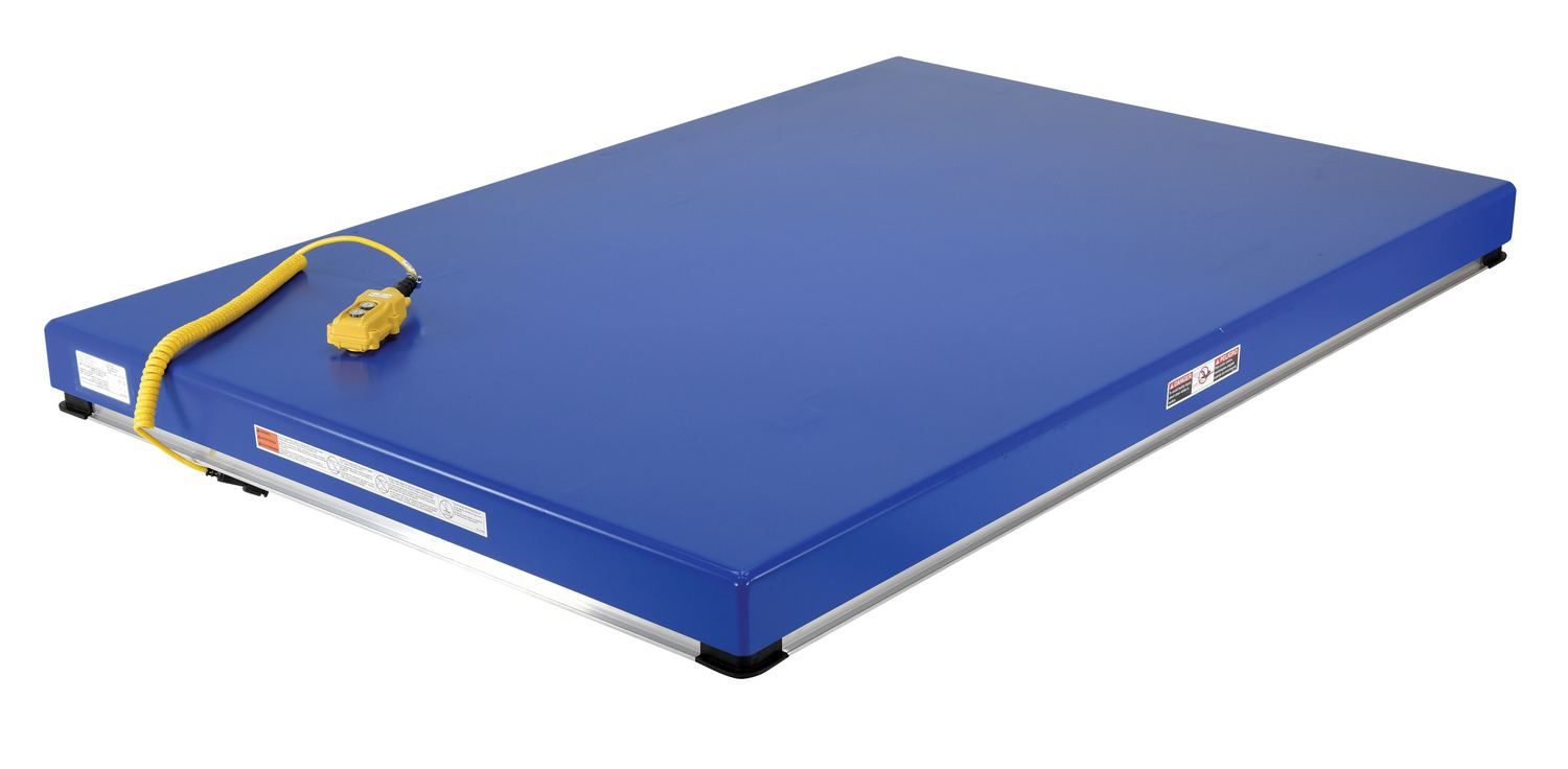 Vestil Steel Electric Hydraulic Lift Table - 36 In. x 84 In. 4000 lb - Blue