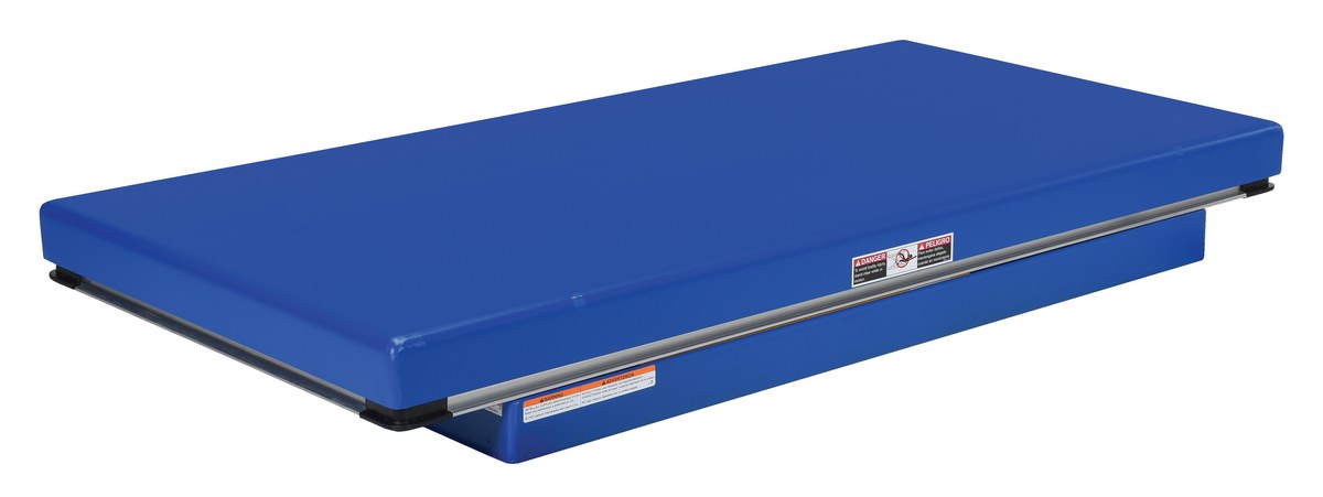 Vestil Steel Electric Hydraulic Lift Table - 30 In. x 72 In. 2000 lb - Blue
