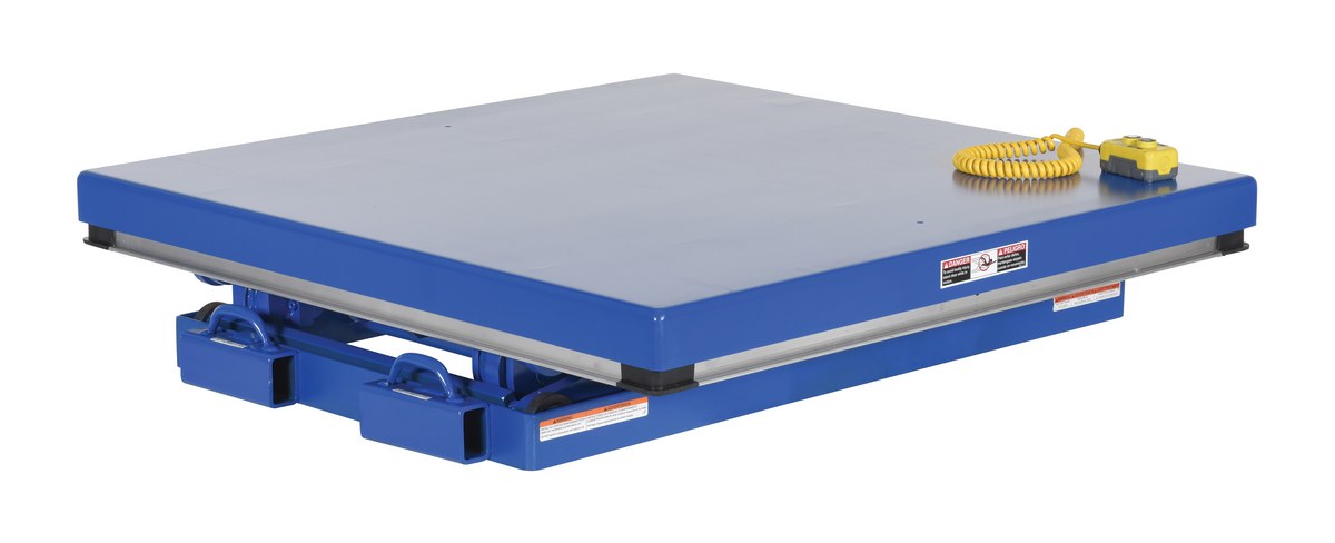 Vestil Steel Double Scissor Lift Table - 70 In. Height 1000 lb - Blue