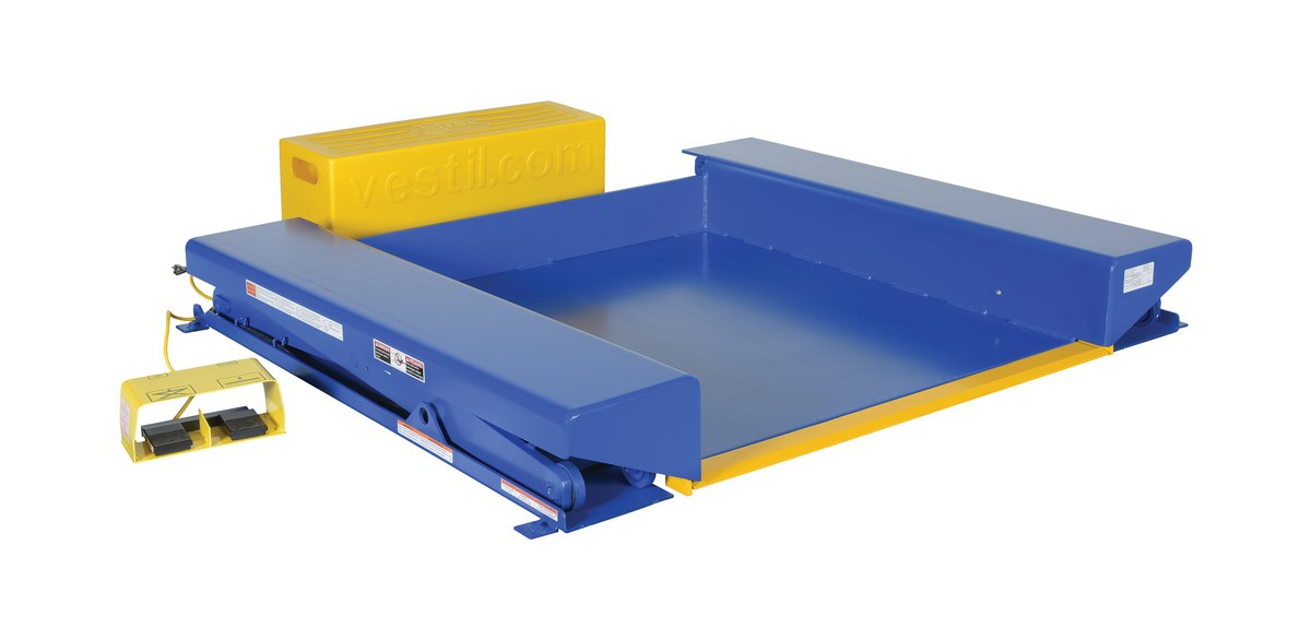 Vestil Steel Ground Lift Scissor Table - 44 In. x 50 In. 2000 lb - Blue