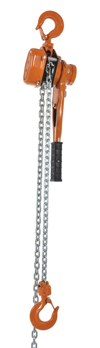Vestil Steel Economy Lever Hoist - 20 Ft. Chain Length 3000 lb - Orange
